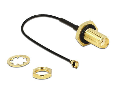 Delock 88965 Antenna Cable Sma Mampara Female a I-pex Inc., Mhf® I Male 1.13 10CM Length Hilo 10MM a Prueba Sa — image 1
