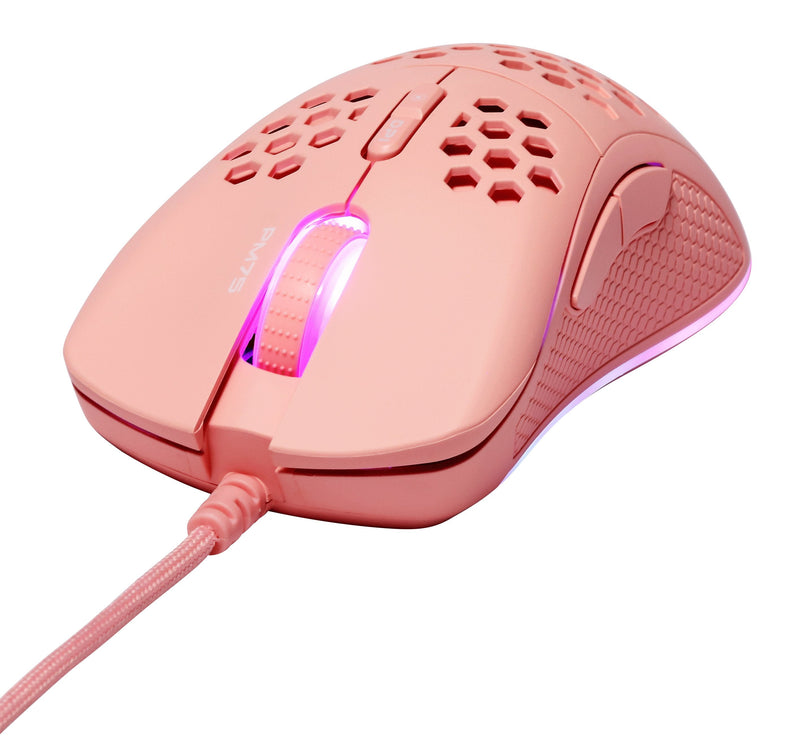 Deltaco DM210 Gaming Mouse Ultraleicht RGB USB Pink