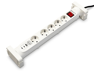 Salicru Power Strip Sps.safe 5S + Protectora Sobreten 5 Sockets + 3USB 680DA000003 — image 1