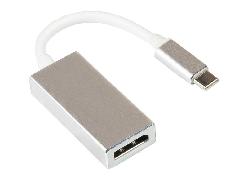 Good Connections Adapter Usb-c™ Plug An DisplayPort 1.2 Buchse, 4K UHD @60HZ, Aluminium-gehäuse, Silver Ca. 15