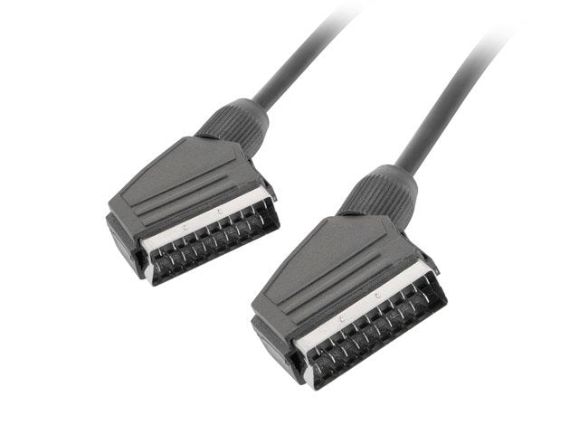Lanberg Cable Euroconector CA-EUEU-10CC-0018-BK Scart Male / Scart Male 1.8 Metres