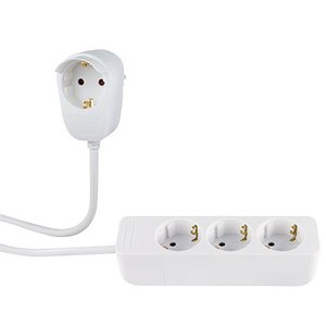Rev Power Strip 3 + 1-FOLD 2M White Powersplit — image 1