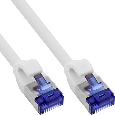 Inline® Network Cable Slim, CAT.6A, S/FTP, Tpe (lszh) Flexible, PoE, White, 25M — image 1