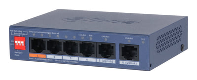 Dahua CS4006-4ET2GT-60 Switch PoE 4 Ports 10/100 + 2RJ45 Uplink Gigabit 60W Gestionable Cloud LAYER2 — image 1