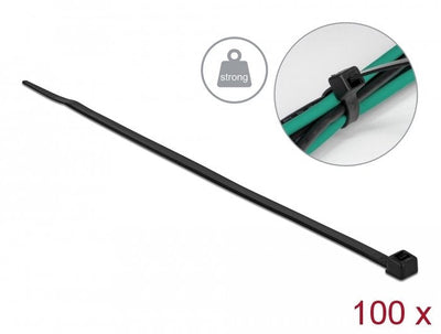 Delock Cable Ties High Resistencia a Tracción L 200 X W 4,8MM Black 100 Pieces — image 1