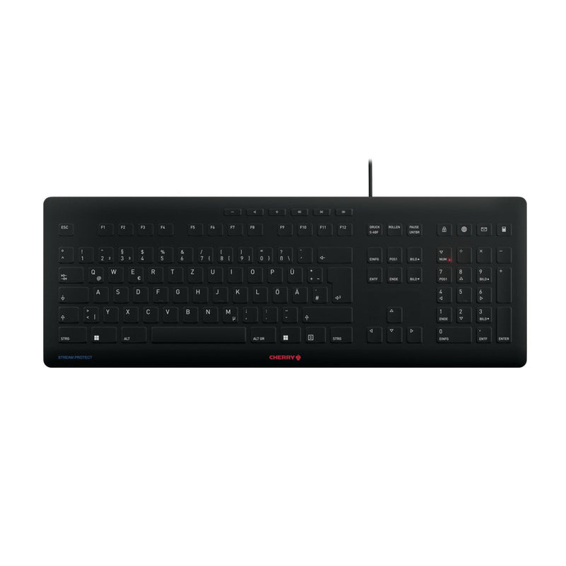 Cherry Keyboard German Stream USB Qwertz Black