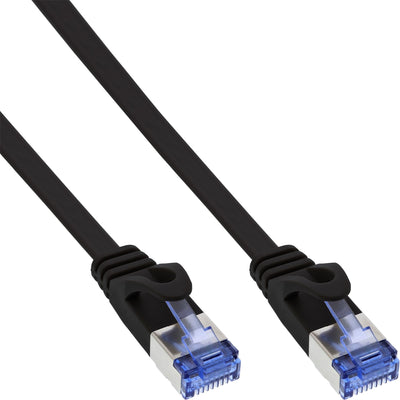 Inline® Flat Network Cable U/FTP CAT.6A Black 10M — image 1