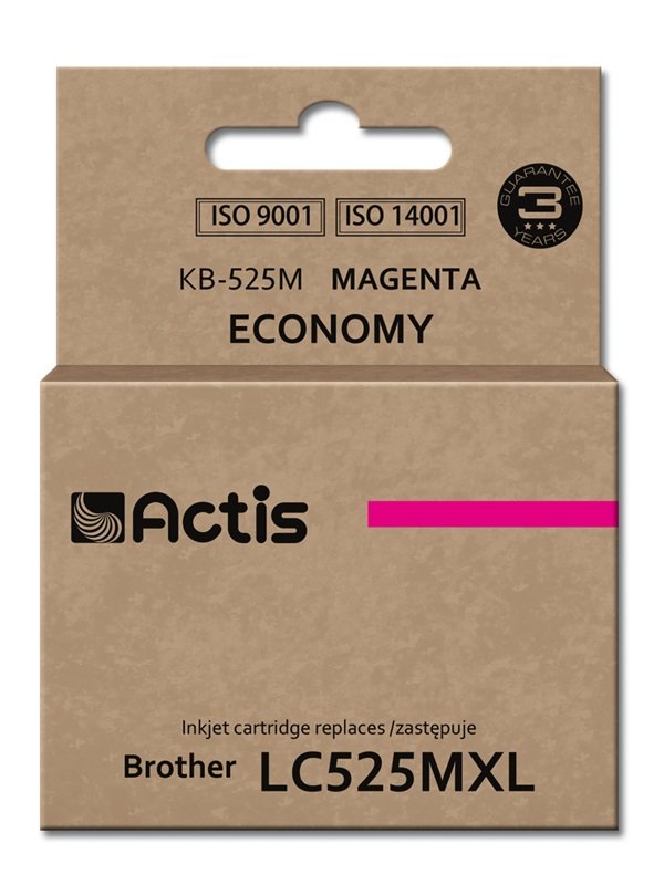 Actis Ink KB-525M (reemplazo Brother LC525M - Standard - 15ML - Magenta