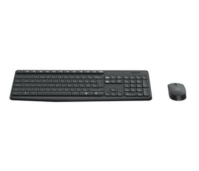 Logitech Keyboard English MK235 Mouse Included USB QWERTY Internacional Ee.uu. Grey — image 1