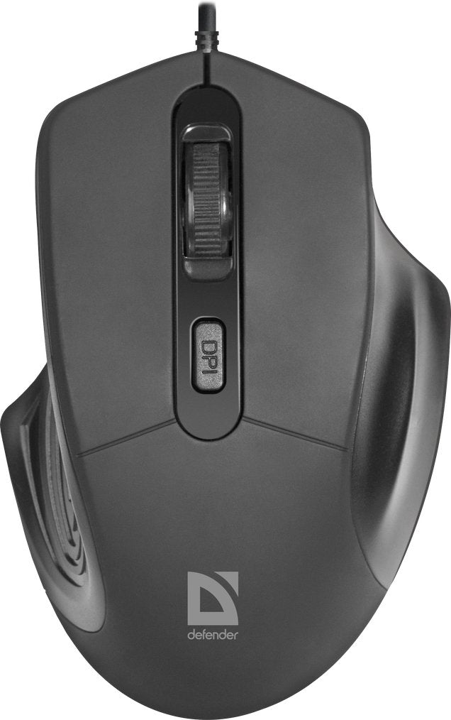 Defender Mouse Óptico Datum MB-347 Black 1600 Ppp 4P