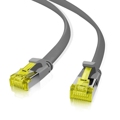 Helos Ultra Flaches Patchkabel U/FTP CAT.6A Grey 10,0M — image 1