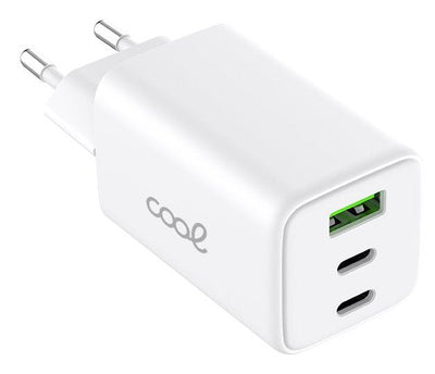 Cool Charger Network Universal Ultra Fast Pd Port X3 (2X Type-c + 1x Usb) (65W) GaN White — image 1