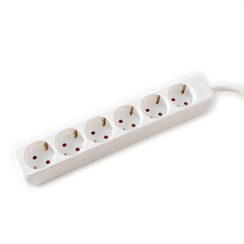 Value 6-VÍAS Power Strip Plugs Without Switch White 3M — image 1