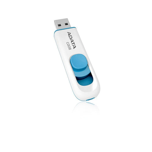 ADATA USB Flash Drive 64GB 2.0 Classic Series C008 White — image 1