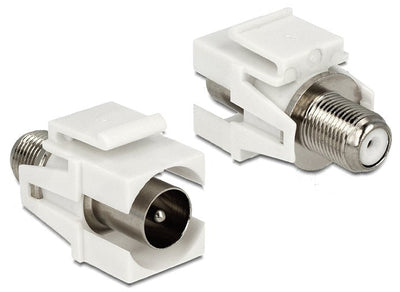 Delock Keystone IEC Plug F Buchse Fm — image 1