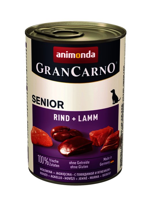 Animonda Grancarno Sabor Senior: Carne And Cordero - 400G