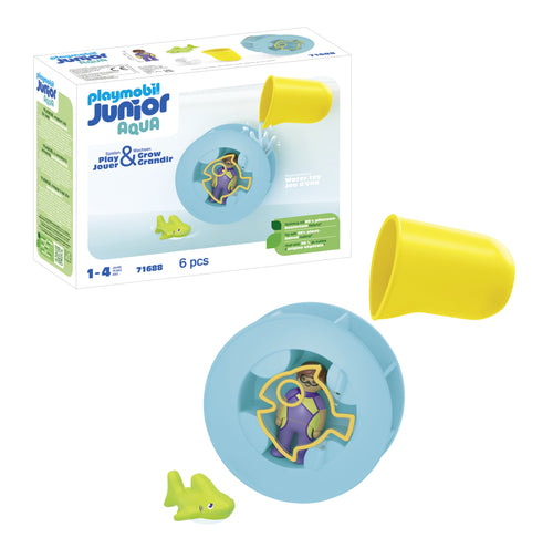 Playmobil 71688 Junior Aqua: Bañera Hidromasaje Water With Tiburón Baby 71688 — image 1