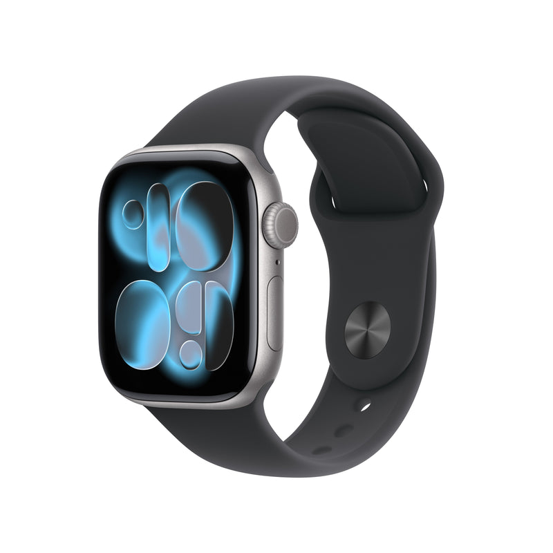 Apple Watch Series 11 Gris Aluminium, 42MM, Sportarmband Negro S/M, Cellular) MF8A4ZR/a