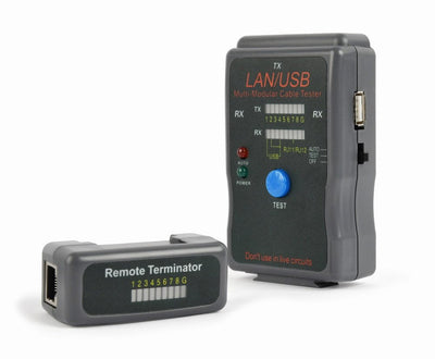 Gembird Comprobador Tester Cables Network NCT-2 Black — image 1