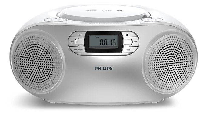 Philips TAZ2000 Reproductor Cd Laptop With Radio Fm, Bluetooth 6.0, Playback Usb, Input Audio, Bass Dinámicos,