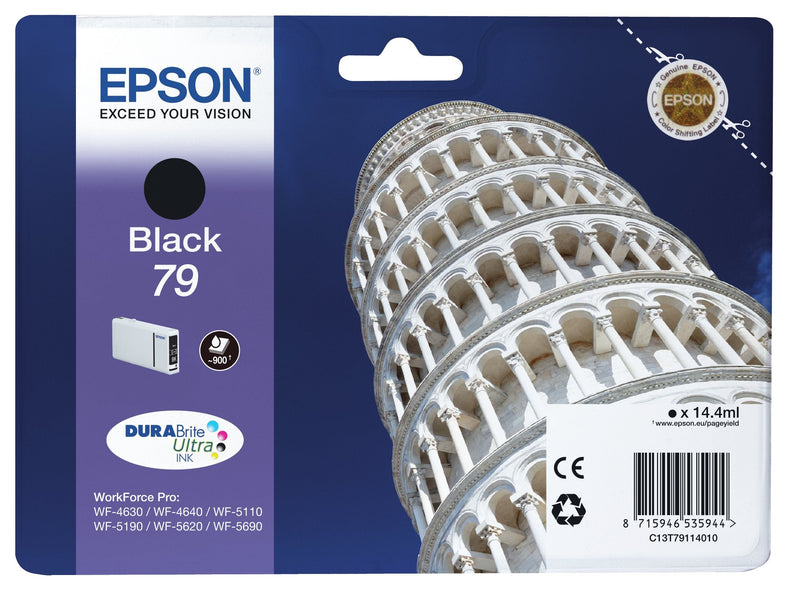 Epson Genuine Ink T791140 Black WF-4630DWF,4640DTWF, 5110DW,5190DW