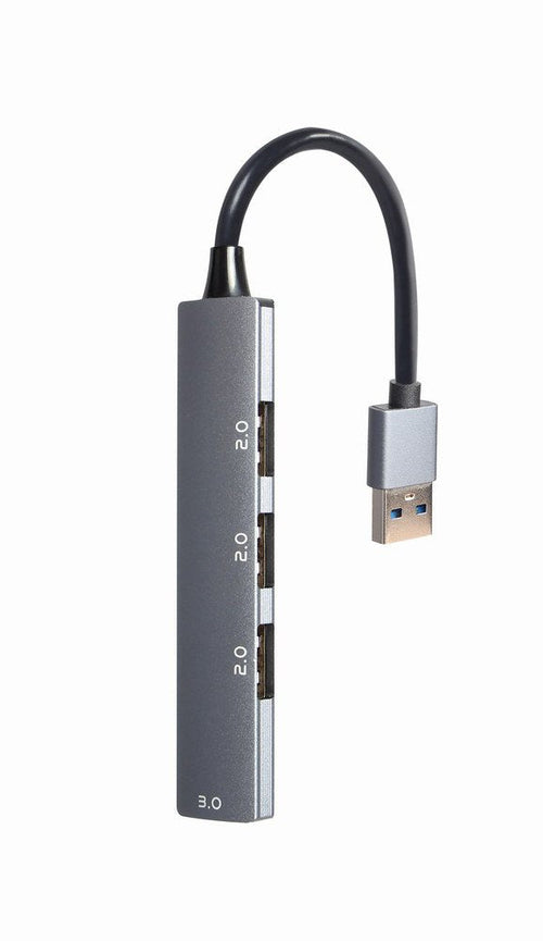 Gembird Hub 4 Ports (USB3 X 1 Port USB2 X 3 Ports Silver UHB-U3P1U2P3-02 — image 1