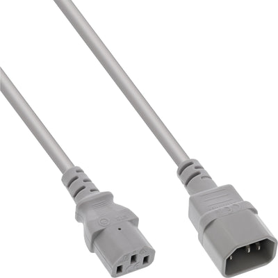 Inline Prolongación Cable Power , C13 a C14, Grey 0,5M — image 1