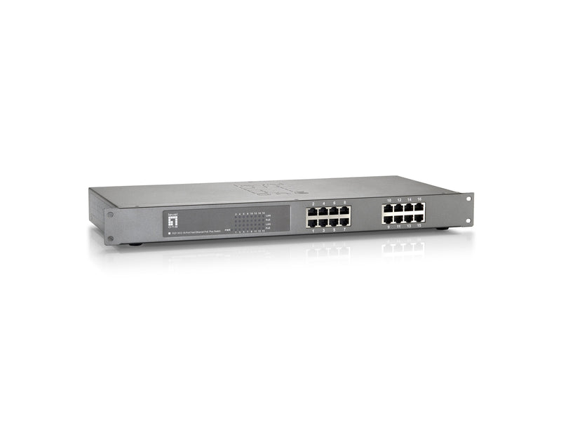 Levelone Switch 16X Fe FEP-1612W150 19 150W 16XPOE +