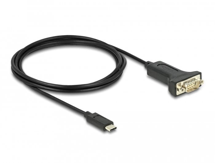 Delock Adapter USB Type-c™ a 1 X Serie RS-232 D-sub 9 Pin Connector Male With Tuercas 2M