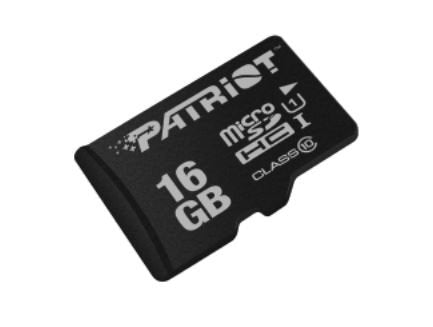 Patriot microSD 16GB Microsdhc Card Lx Series Uhs-i/Class 10