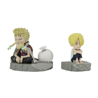 Banpresto Figure One Piece World Collectable Figure Log Stories Sanji & Zeff 6CM — image 1