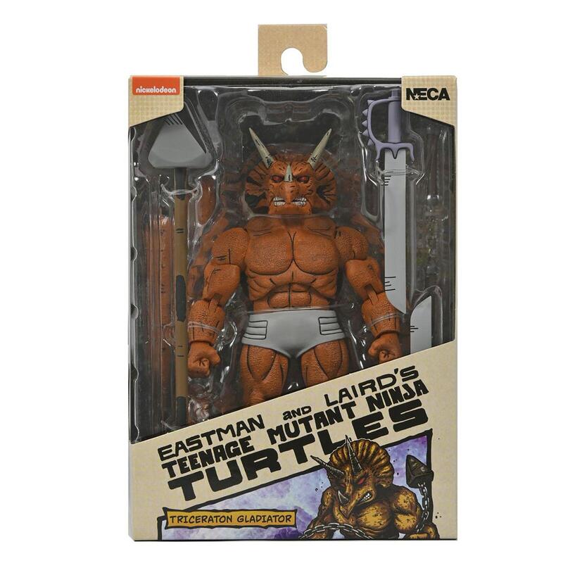 Neca Figura Teenage Mutant Ninja Turtles Mirage Comics Triceraton Gladiator Scale Action 18CM