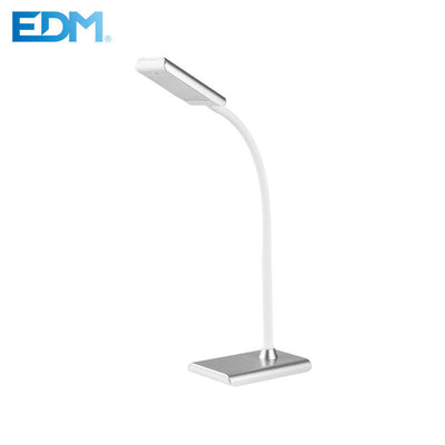 EDM Flexo LED Desktop 7W 400LM 4000K Colour Silver 9X13X33CM — image 1