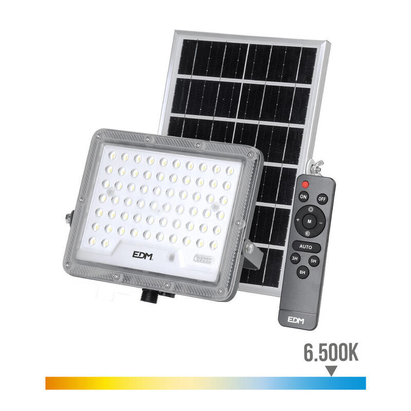 EDM Foco Projector Solar Slim 300W 2.500LM 6.500K