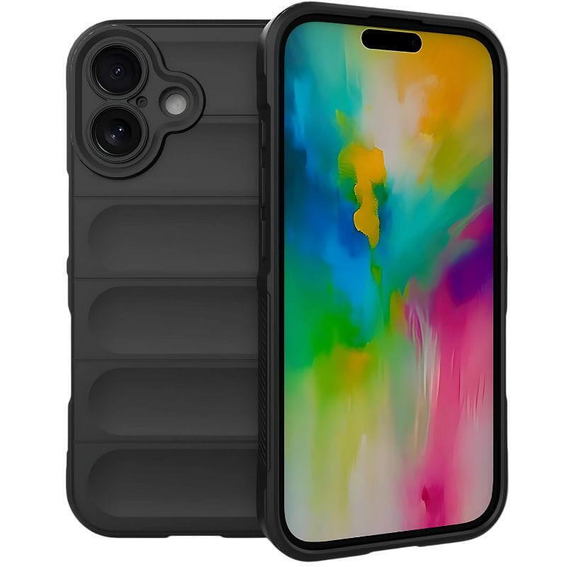 Case Silicone Wave Iphone 16 Black