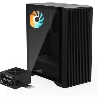 Gigabyte Box Semitorre C103 Glass + Power Supply P650G PG5 — image 1