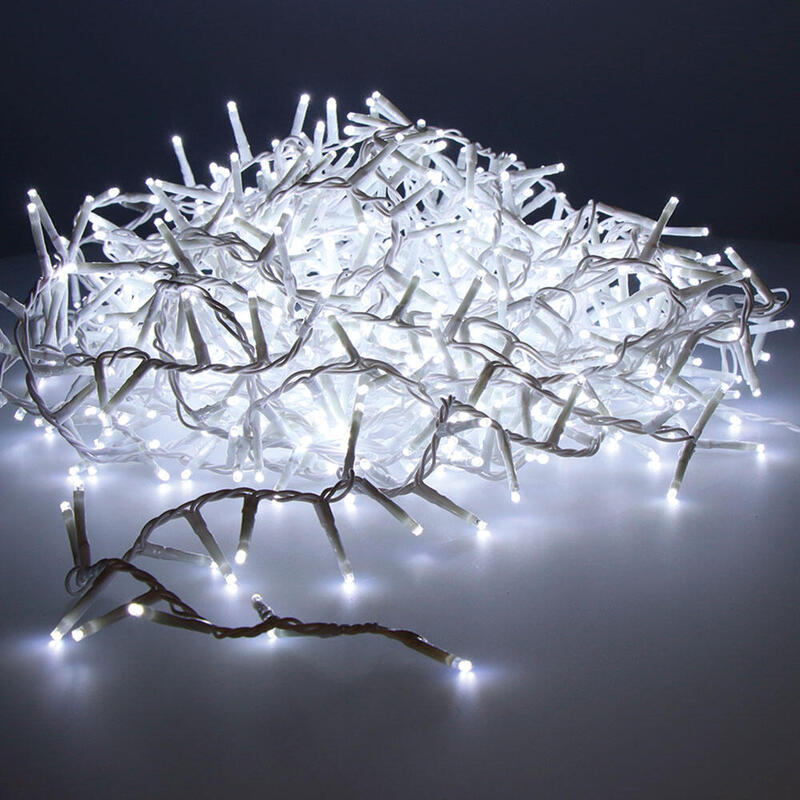 Garland LED Compact Parpadeante Outdoor White Frio 750 Leds Cable White 21M