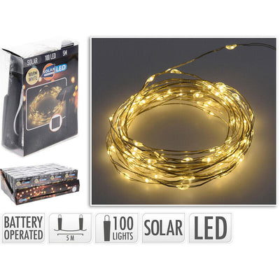 Garland Mled, White Calido, IP44, 100 Leds Solar, 5M. Basics — image 1