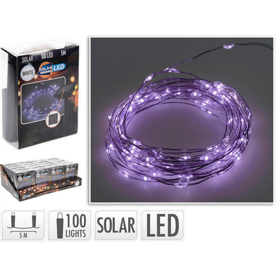 Garland Mled, Violet IP44, 100 Leds Solar, 5M. Basics — image 1