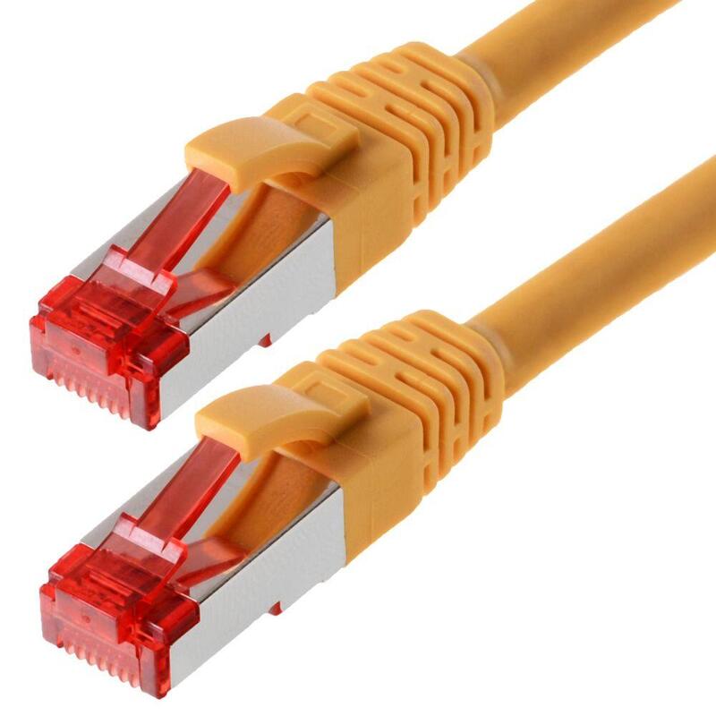 Helos Network Cable S/FTP CAT.6 Yellow 3,0M