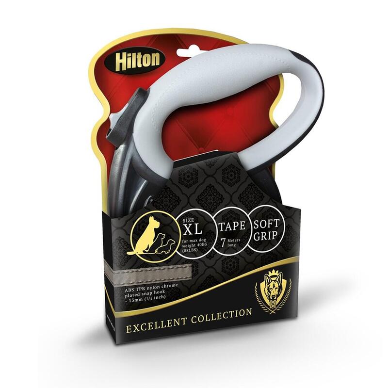 Hilton Smart Dog XL (40KG) - Strap Retractable - Negro-gris - 7M