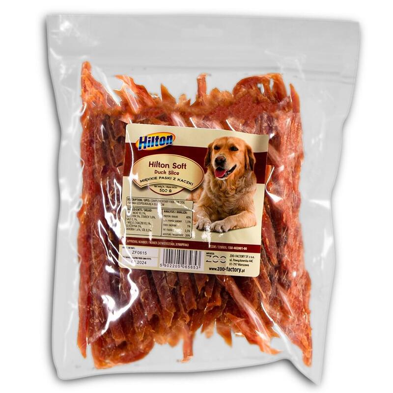 Hilton Soft Duck Slice - Golosina Perros - 500G