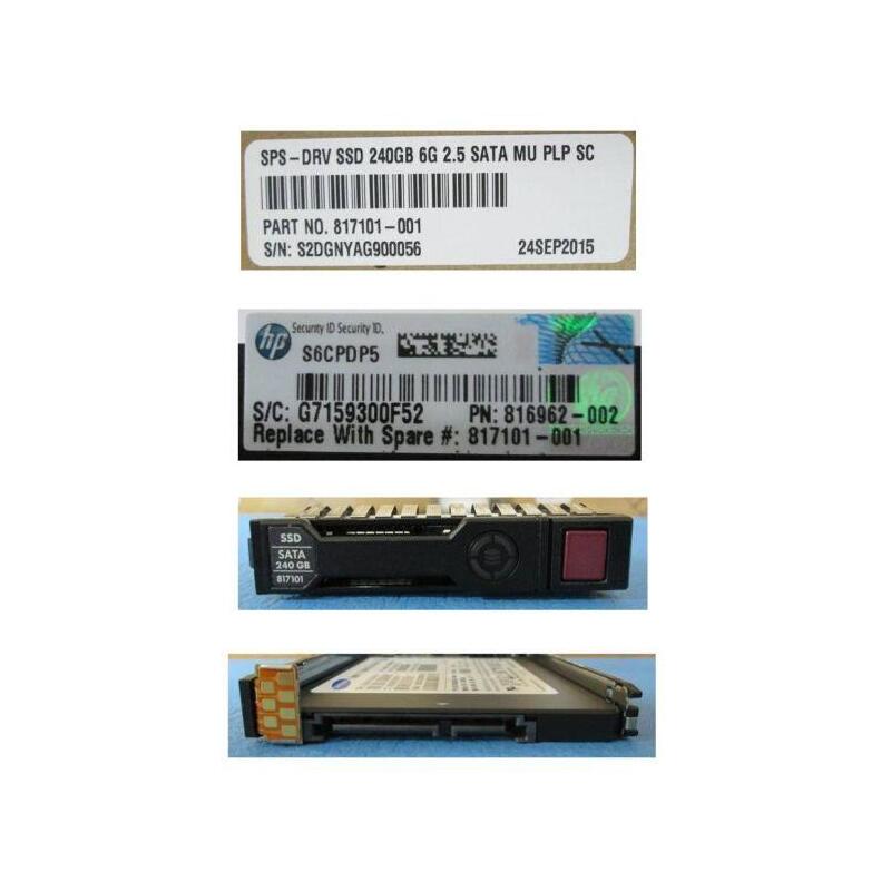 Hot-plug SSD 240GB 2.5INCH Sff SATA Interface 6GB/Sec