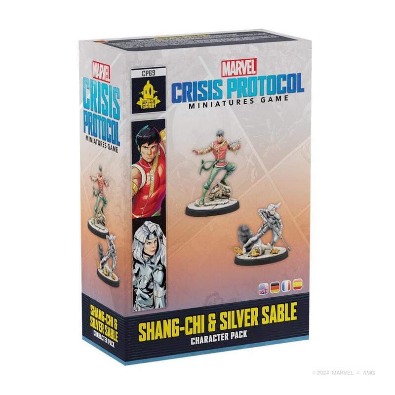 Set Of Desk Marvel Crisis Protocol Shang Chi & Silver Sable Edad Recomendada 14 Years