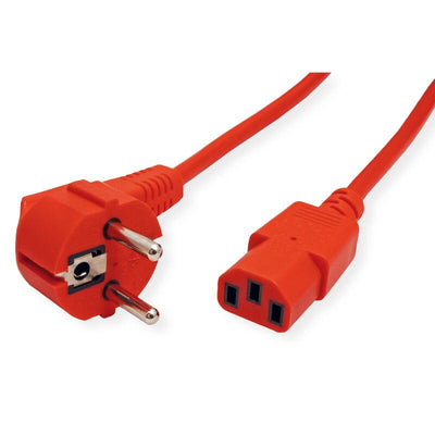 Roline Kab Cable Power Recto IEC Connector Female Red 3M — image 1