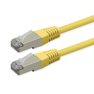 Roline Kab Network Cable CAT.6 Class And PoE S FTP Pimf Yellow 0,5M — image 1