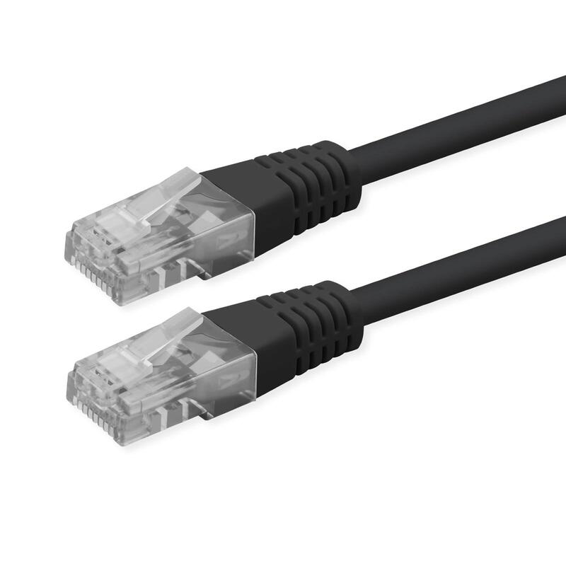 Roline Kab Network Cable CAT.6 Class And UTP PoE Black 2M