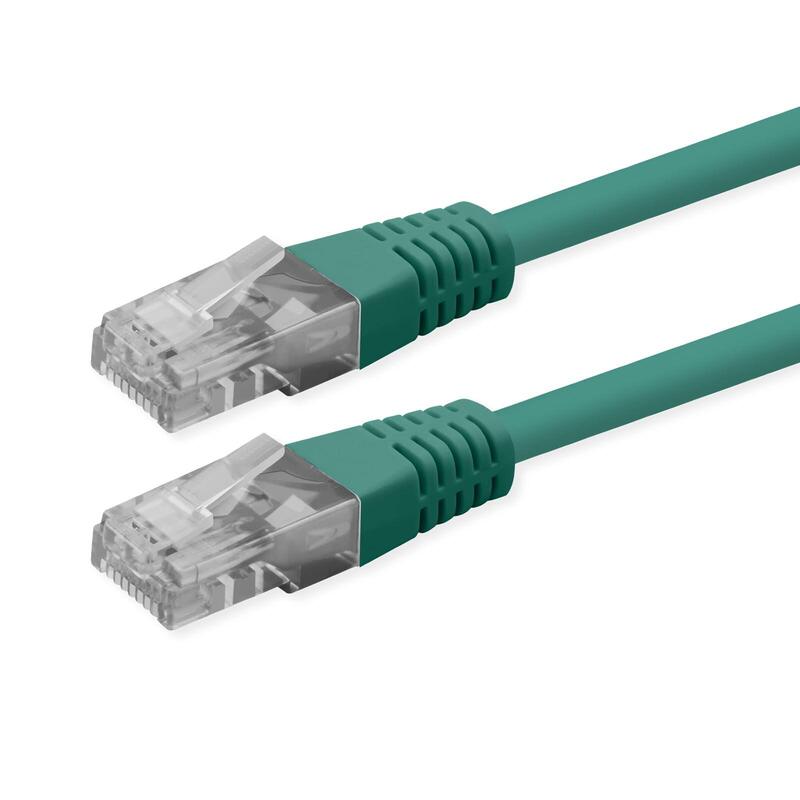 Roline Kab Network Cable CAT.6 Class And UTP PoE Green 1M