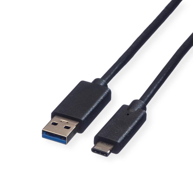 Roline Kab Green USB 3.2 Gen 1 Cable USB A-c, M M, Black 3M