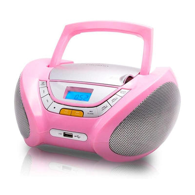Lauson CP748 Pink Reproductor Radio Cd With Speakers Incorporados — image 1